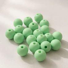 Acrílico chicle 14 mm, set de 30 unidades. color verde agua mate