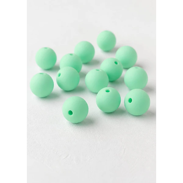 Acrílico chicle 14 mm, set de 30 unidades. color verde menta mate