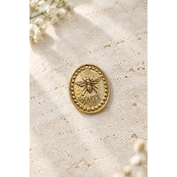 Colgante abeja, 21 x 17 mm, por unidad