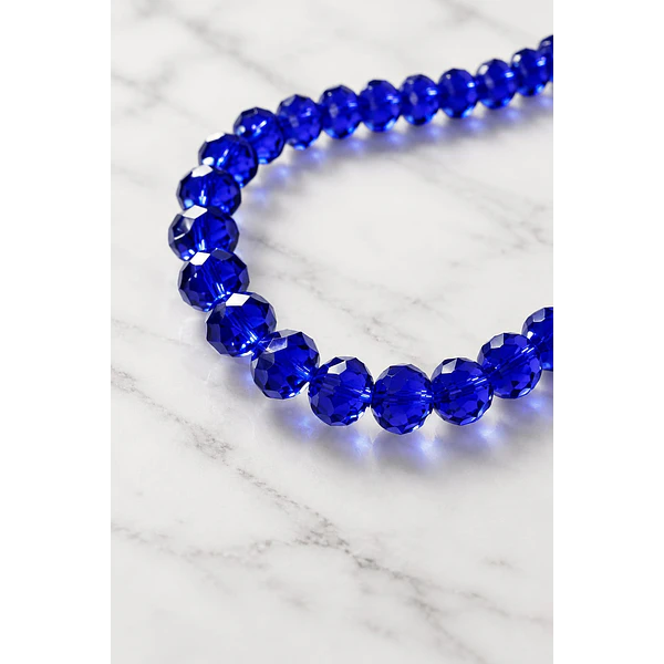 Cristal 10 x 8 mm, azul, set de 20 unidades