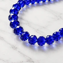 Cristal 10 x 8 mm, azul, set de 20 unidades