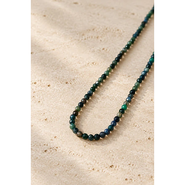 Azurita facetada de 1.8 mm, tira de 170 piedras aprox