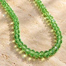 Cristal verde claro de 6 mm, tira de 90 unidades