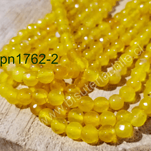 Agatas, Agata amarilla en 6 mm, tira de 62 piedras aprox