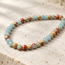 Jaspe Aqua, 4 mm, tira de 98 piedras 