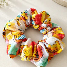 Scrunchies Winnie Pooh, para el cabello, 14 cm de ancho por unidad