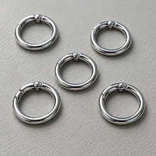 gancho llavero plateado, 23 mm, set de 5 unidades