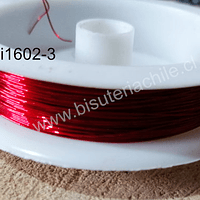 alambre de cobre color rojo 0,4 , rollo de 12 metros
