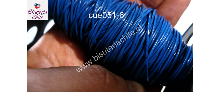 Cuero azul, 1 mm de espesor, por metro