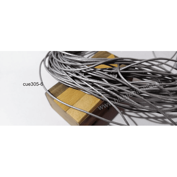 Cuero plateado 2 mm, por metro