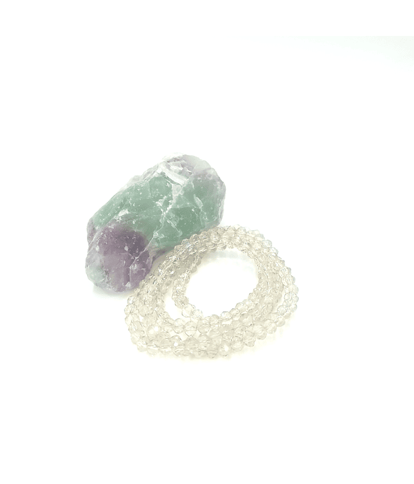 Cristal Chato 4mm,  Champagne Translucido.