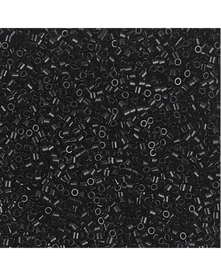 Delica  10/0 negro, 10