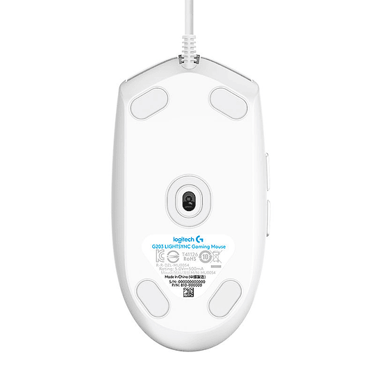 Mouse Gamer Logitech G203 RGB Lightsync USB Blanco - 8000 DPI - 1000Hz - Image 3