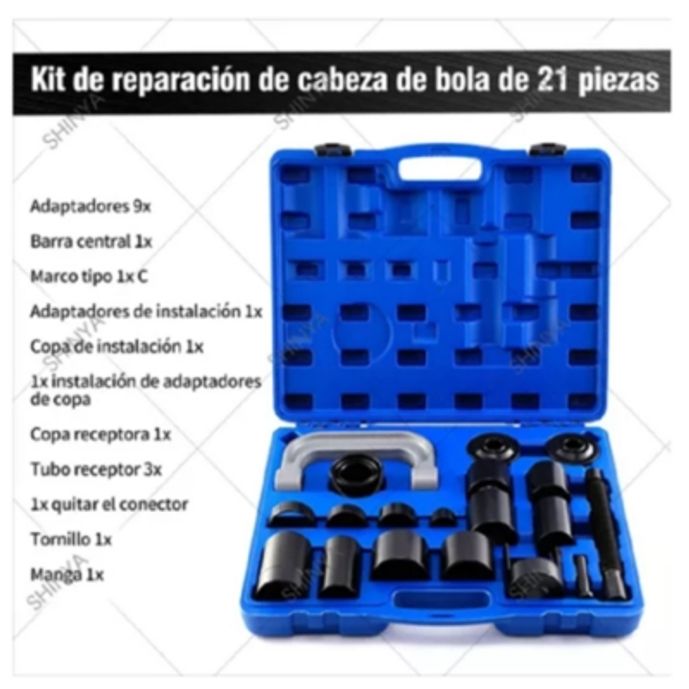 Kit De Prensa Extractor De Rótula 21pcs P/quitar E Instalar