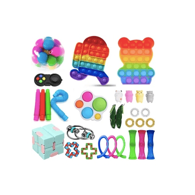 Set 26 Piezas Fidget Cube Juguete Sensorial Anti Estrés