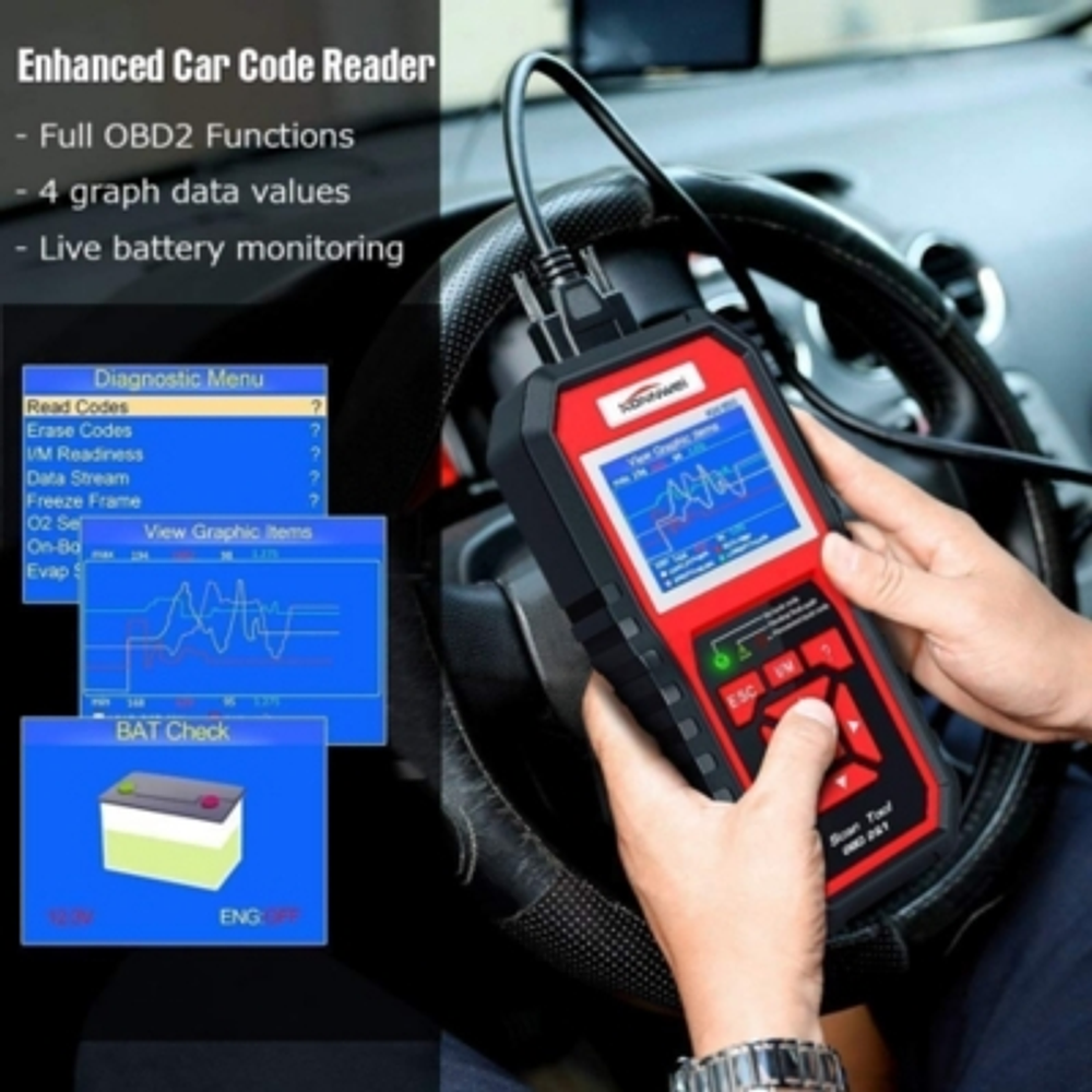 Escaner Automotriz Konnwei Kw850 Obd2 Eobd Multimarcas