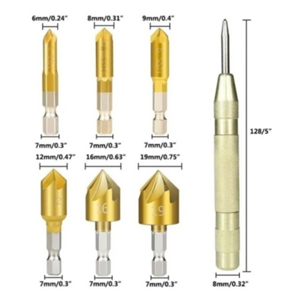 Herramienta De Perforación Para Carpintería 23 Piezas