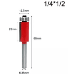 4 × Fresa Madera Copiadora Dif Medidas Bástago 1/4