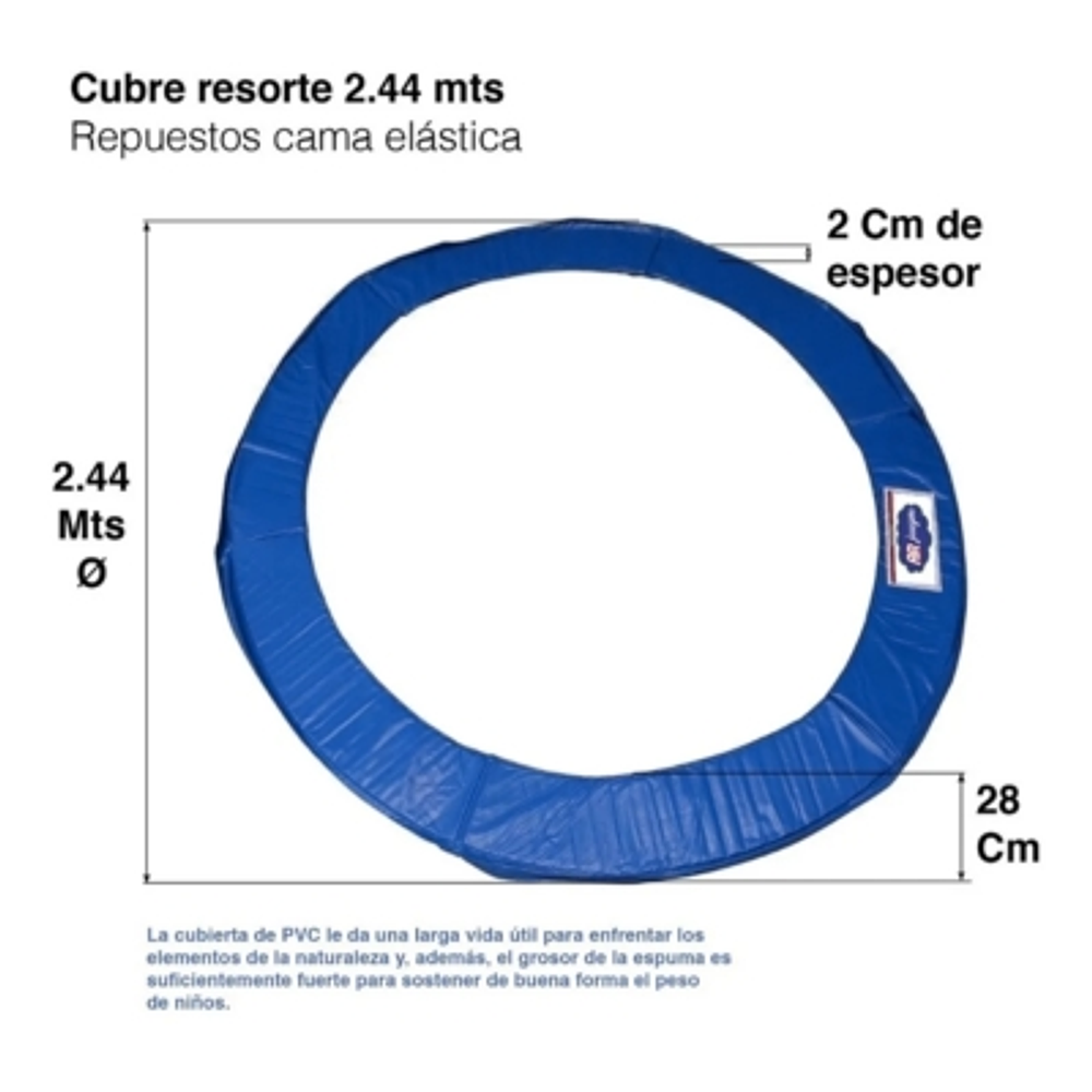 Cubre Resortes Cama Elástica 2,44 Envío Gratis