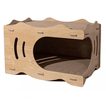 Rascador Estilo Casa Cueva Para Gatos Xl Doble Rascador