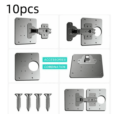 10pz Herramienta Montaje Armario Muebles Reparación Bisagra