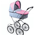 Coche Grande Carreola Para Muñecas Altura 83.5cm Plegable