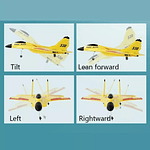 Avión Planeador Acrobático Teledirigido A Control Remoto