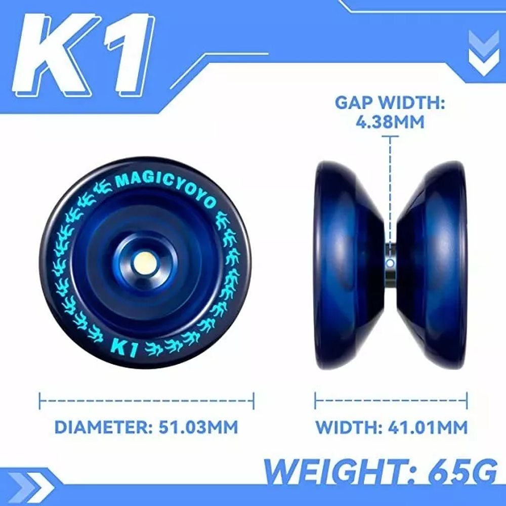 Yoyo Profesional Magic K1 Spinner Abs 8 Bola Kk Rodamiento