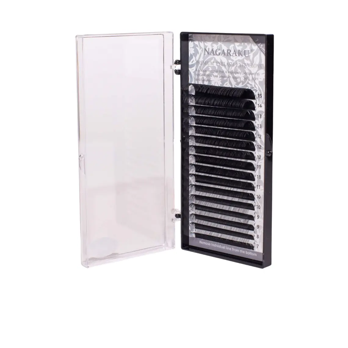 Extensiónes de pestañas 0,07 curvatura D Mix 1