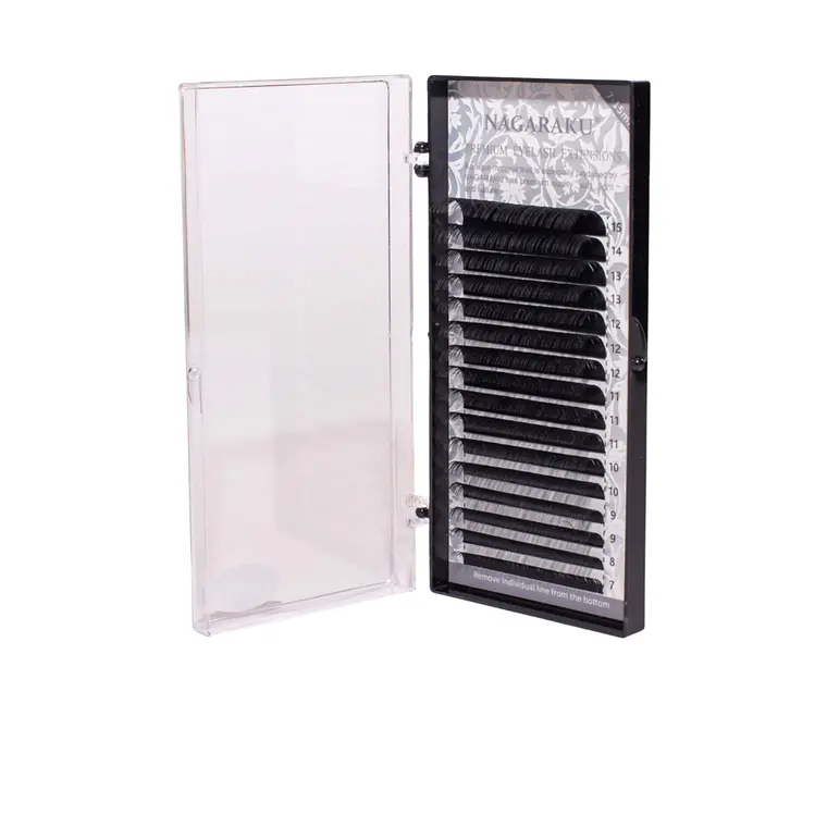 Extensiónes de pestañas 0,07 curvatura D Mix 1