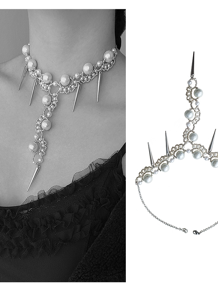 Collar cascada de perlas - Heavy 3