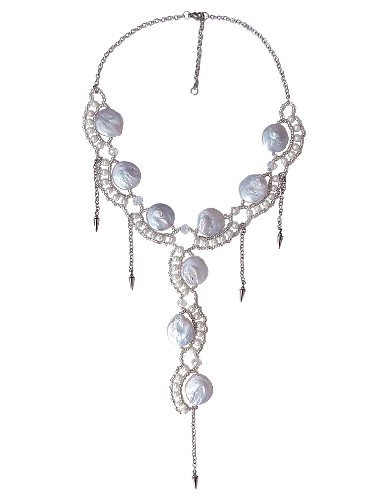 Collar Sonne con piedras de rio - Edición limitada 1