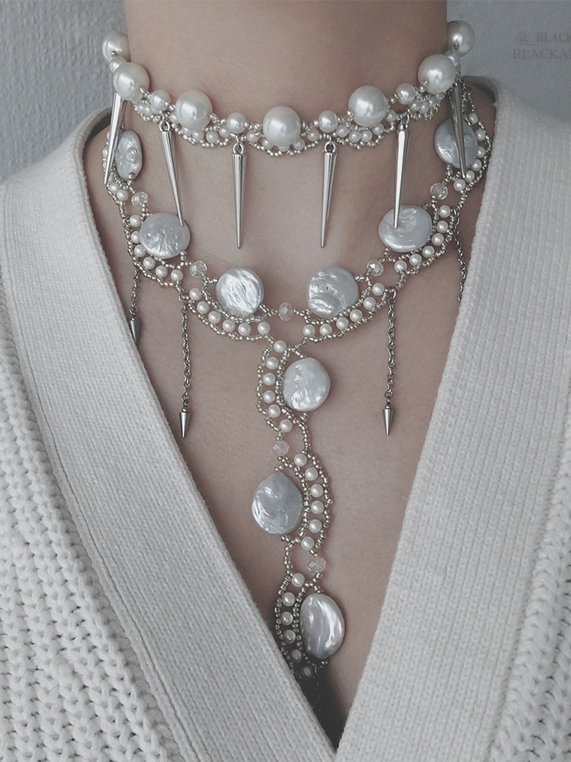 Collar Sonne con piedras de rio - Edición limitada 2