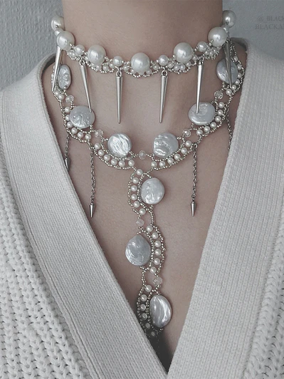 Collar Sonne con piedras de rio - Edición limitada