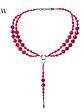Collar daga escarlata - cristales rojos - Miniatura 1