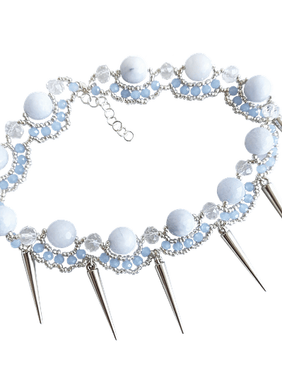 Choker ágatas celestial