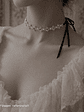 Choker Rococo- con cinta - Miniatura 2