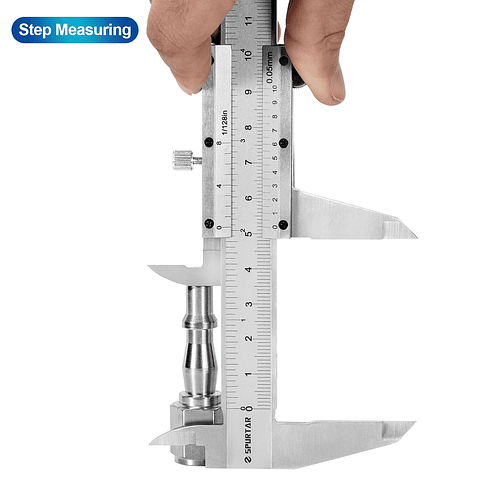 Paquímetro de aço inoxidável, analógico de 150 mm