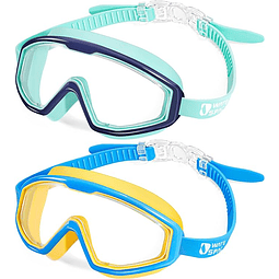 Óculos de natação para crianças de 3 a 15 anos