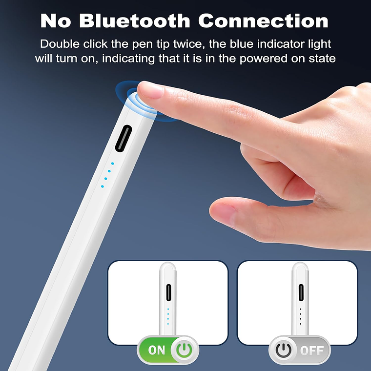 Caneta universal com interface Type-C, Ideal para Tomar Notas, Apple e Android. 3