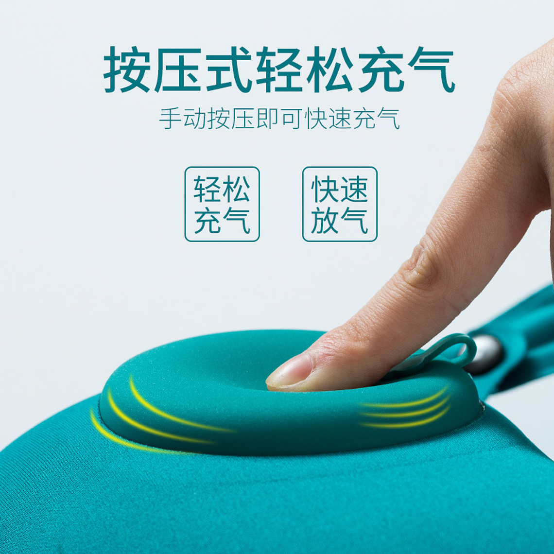 Travesseiro inflável de pescoço para viagem 3