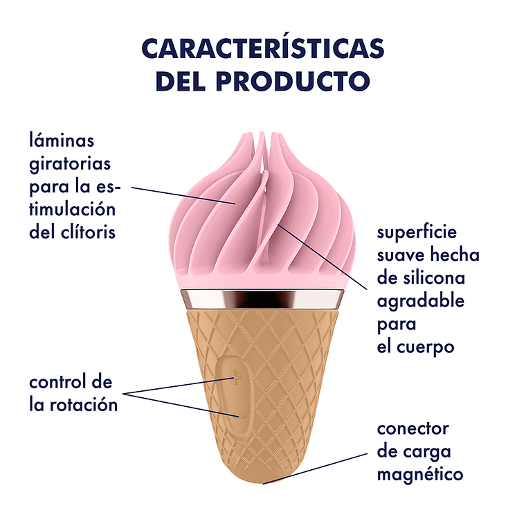 Satisfyer Sweet Treat 🍦 Estimulador clítoris | Black Mask 3