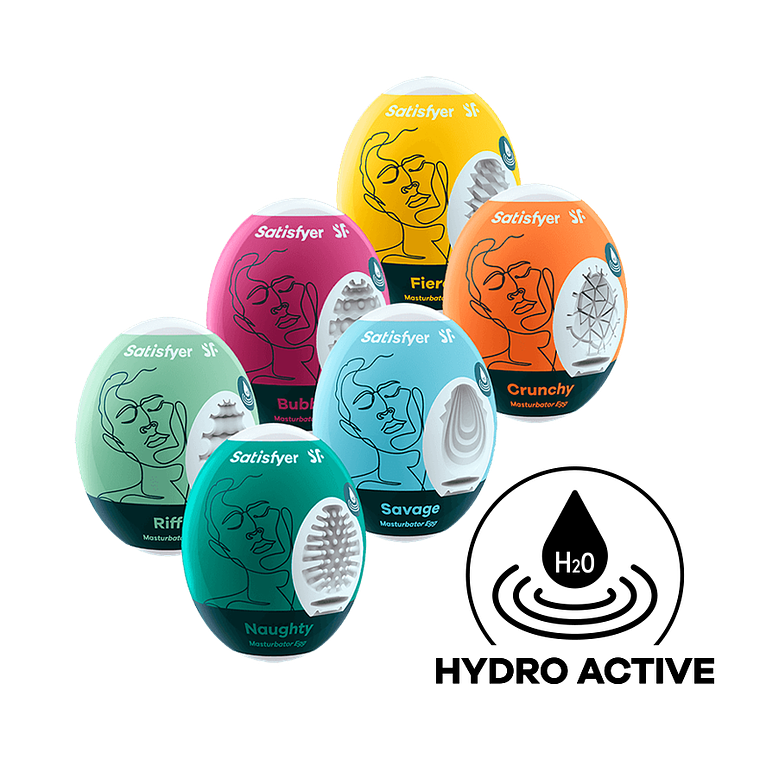 Satisfyer Masturbator Egg 🌟 6 texturas distintas | Sex Shop Black Mask 1