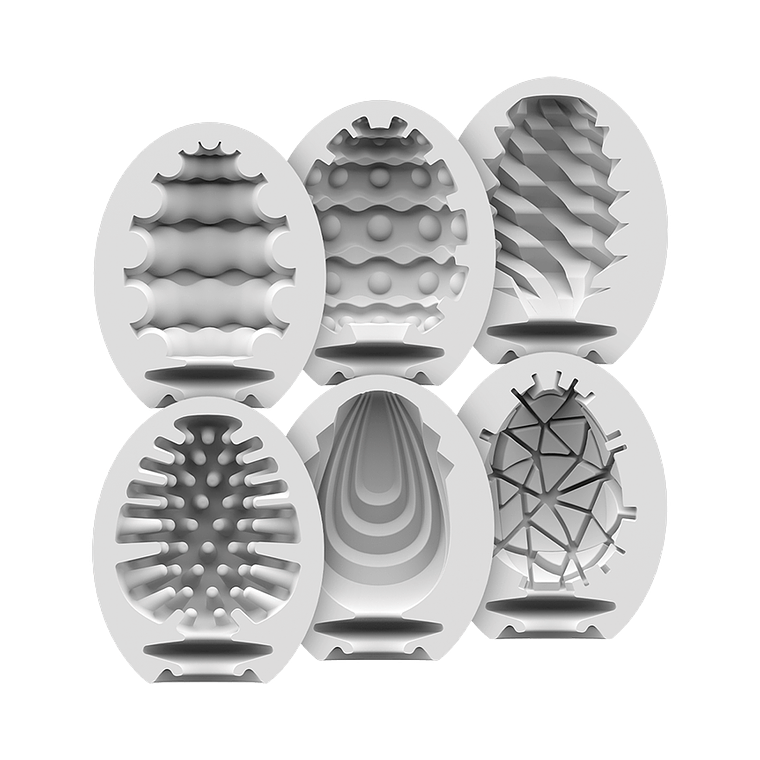 Satisfyer Masturbator Egg 🌟 6 texturas distintas | Sex Shop Black Mask 2