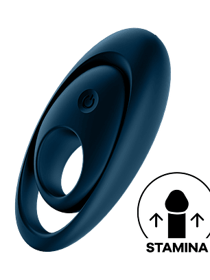 Satisfyer Glorious Duo 💙 Anillo vibrador para parejas | Black Mask