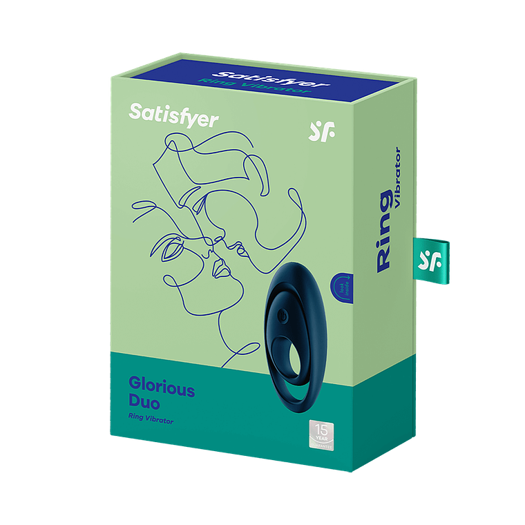 Satisfyer Glorious Duo 💙 Anillo vibrador para parejas | Black Mask 5