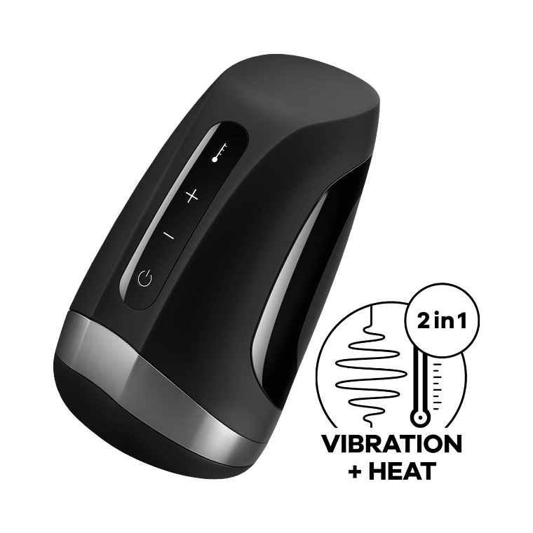 Satisfyer Men Heat Vibration 🔥 Calor + vibración | Sex Shop Black Mask 1