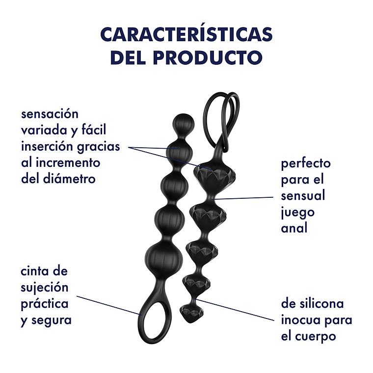 Satisfyer Love Beads 💎 Bolas anales para principiantes | Black Mask 9