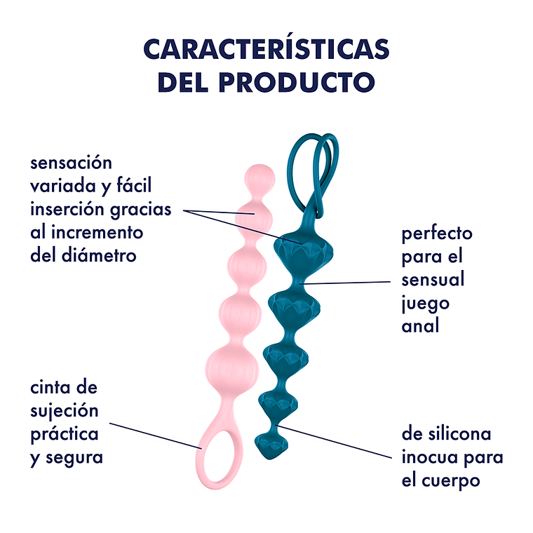 Satisfyer Love Beads 💎 Bolas anales para principiantes | Black Mask 3