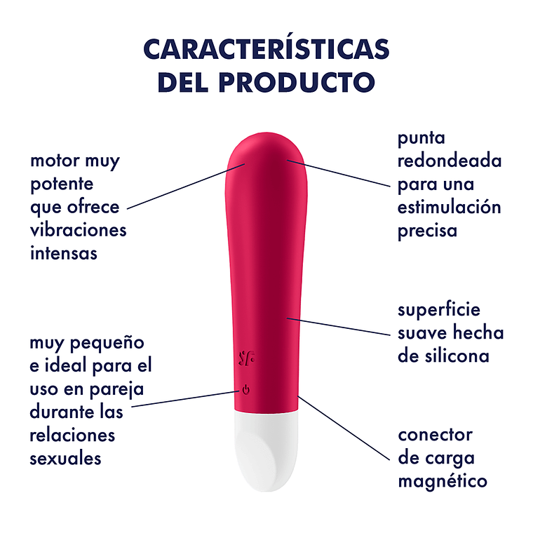 Satisfyer Ultra Power Bullet 1 🎯 Vibrador compacto potente | Sex Shop Black Mask 3